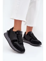 Dámské kožené tenisky Big Star HI-POLY SYSTEM – černé