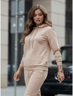 Dámská tmavě béžová tepláková souprava MIGEL FashionStreet AY1086