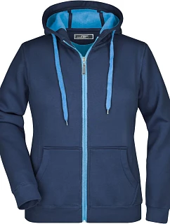 Daiber JN 354 Dámská mikina Doubleface 02.0354 navy/aqua
