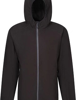 Regatta TRF 690 Fleecová bunda structure s kapucí "Navigate" 36.F690 black/seal grey