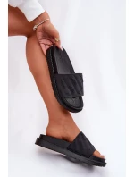 Dámské Pantofle Na Platformě Big Star RR274A540 Černé