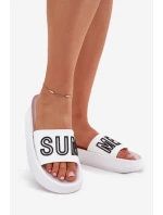 Dámské Pantofle Na Silné Podešvi SUMMER Bílé Vinceza 76051 Dámské Pantofle Na Silné Podešvi SUMMER Bílé Vinceza 76051