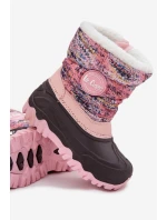 Dětské zimní boty pro dívky na zip Lee Cooper LCJ-25-10-3770 růžové
