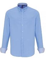 Premier PR 238 Oxford pruhovaná košile s dlouhým rukávem 39.0238 oxford blue