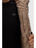 Pánský Péřový Bezrukávník S Kapucí Béžový 4FWAW24TVJAM144-83S