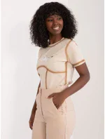 Tričko NM TS DDD654.60 béžová Tričko NM TS DDD654.60 béžová