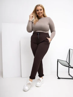 Tepláky RV DR 4765.52 tmavě hnědé