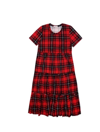 Dámská noční košile 360/021 červeno-černé káro - Karol Dámská noční košile 360/021 červeno-černé káro - Karol