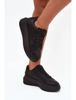 Dámské tenisky na platformě Big Star – černé Dámské tenisky na platformě Big Star – černé