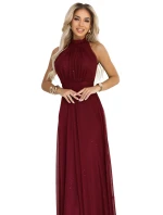 Dámské šaty 636-1 VERONICA vínové - Numoco Dámské šaty 636-1 VERONICA vínové - Numoco