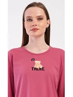 Dámské pyžamo dlouhé Pink bear