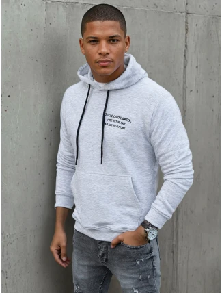 Pánská šedá mikina FashionStreet BX5462