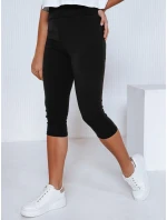 Dámské 3/4 legíny s vysokým pasem černé FashionStreet UY2738 Dámské 3/4 legíny s vysokým pasem černé FashionStreet UY2738