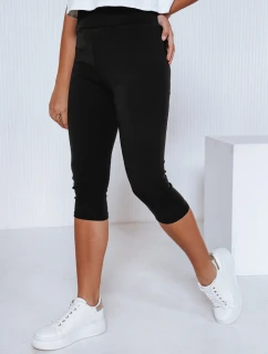 Dámské 3/4 legíny s vysokým pasem černé FashionStreet UY2738