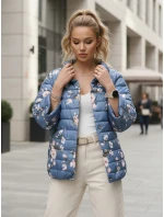 Dámská prošívaná oboustranná bunda FLORIS modrá FashionStreet TY5527