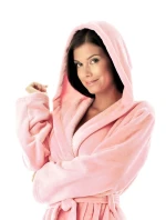 Dámský župan Siena s kapucí 3156 pink pearl - Vestis Dámský župan Siena s kapucí 3156 pink pearl - Vestis