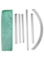 SKLENÍK ZAHRADNÍ TUNEL 200X300X200CM PE KONSTRUKCE ZELENÁ OCEL