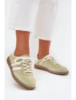 Nízké Kožené Sneakery Dámské Limetkové Ismina