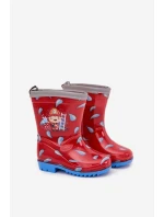 Dětské holínky „hasič“ Breezly – červené