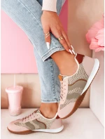 Dámské sportovní tenisky INFAMES pink FashionStreet ZY0783 Dámské sportovní tenisky INFAMES pink FashionStreet ZY0783