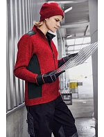Daiber JN 861 Dámská pracovní pletená fleece bunda - Strong 02.0861 royal melange/navy