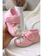 Dětské bačkory na suchý zip – růžové Katline Dětské bačkory na suchý zip – růžové Katline