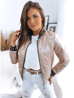 Dámská prošívaná bunda BASEBALL light pink FashionStreet TY3489 Dámská prošívaná bunda BASEBALL light pink FashionStreet TY3489