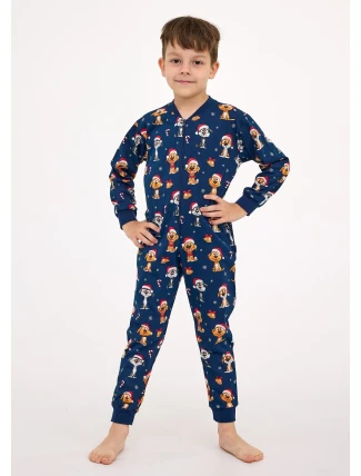 Cornette Young Boy kombinéza 186/180 Pes 2 l/r Vánoce 134-164