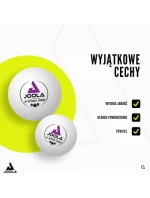 JOOLA PRO 3 STAR MÍČKY NA STOLNÍ TENIS 24KS BÍLÉ