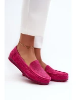 Semišové dámské mokasíny Fuchsia S.Barski