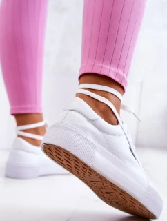 Tenisky na platformě Lee Cooper LCW-22-31-0884L Bílý