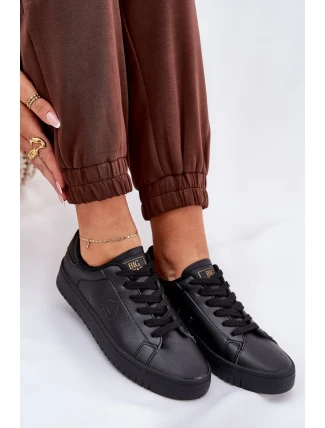 Dámské nízké tenisky z ECO kůže Big Star – černé