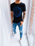 Pánské tričko s potiskem černé FashionStreet RX5085