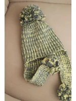 Dámská čepice s ušima Emma K343 žlutá Dámská čepice s ušima Emma K343 žlutá