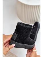 Sněžné boty na zip s kožešinovou podšívkou Big Star OO274A522 černé