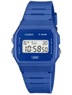 CASIO Unisex hodinky F-91WB-2A1DF + krabice