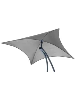 BERGAMO SEDÁTKO K BAZÉNU S PARAZÉNEM 200x125x180CM ŠEDÉ