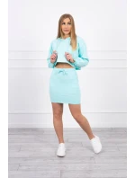 Souprava halenky se sukní mint Souprava halenky se sukní mint