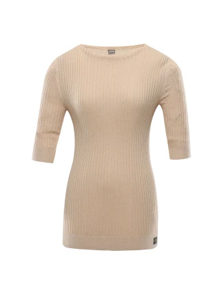 Dámské triko s tříčtvrtečním rukávem nax NAX NOVAKA beige