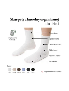 ORGANICKÉ DĚTSKÉ PONOŽKY PRUHOVANÉ 186