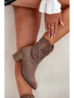 Boty na podpatku model 209415 Step in style Boty na podpatku model 209415 Step in style