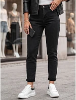 Dámské džíny Mom Fit s vysokým pasem, černé, FashionStreet ZY3115 Dámské džíny Mom Fit s vysokým pasem, černé, FashionStreet ZY3115