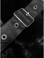 Černá dámská kožešinová bunda J Style (11Z8075)