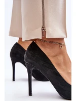 Lodičky zdobené flitry Černé Klonisa