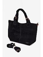 Černá kabelka z imitace semiše Clarette