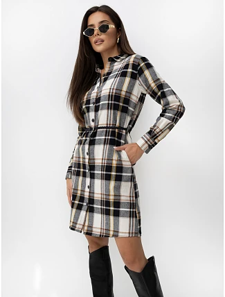 Šaty D71720W30374A2EN, černé a béžové Šaty D71720W30374A2EN, černé a béžové