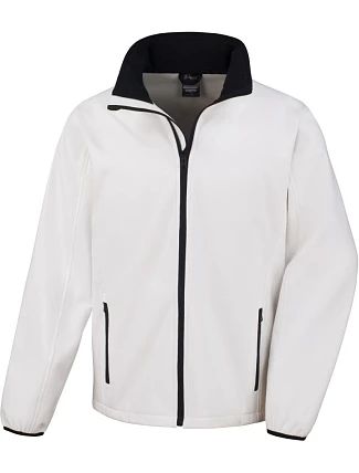 Result R 231M Pánská 2-vrstvá softshell bunda "Printable" 30.231M white/black Result R 231M Pánská 2-vrstvá softshell bunda "Printable" 30.231M white/black