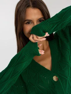 Dámský svetr LC SW 8035 tmavě zelený