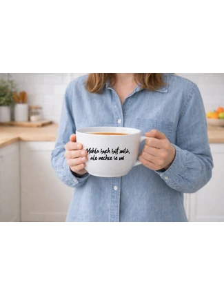 MOHLA BYCH BÝT MILÁ, ALE NECHCE SE MI - MEGA XXL keramický hrnek 1000 ml MOHLA BYCH BÝT MILÁ, ALE NECHCE SE MI - MEGA XXL keramický hrnek 1000 ml