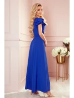 310-3 LIDIA dlouhé šaty s výstřihem a volánky - CHABRERA 310-3 LIDIA dlouhé šaty s výstřihem a volánky - CHABRERA